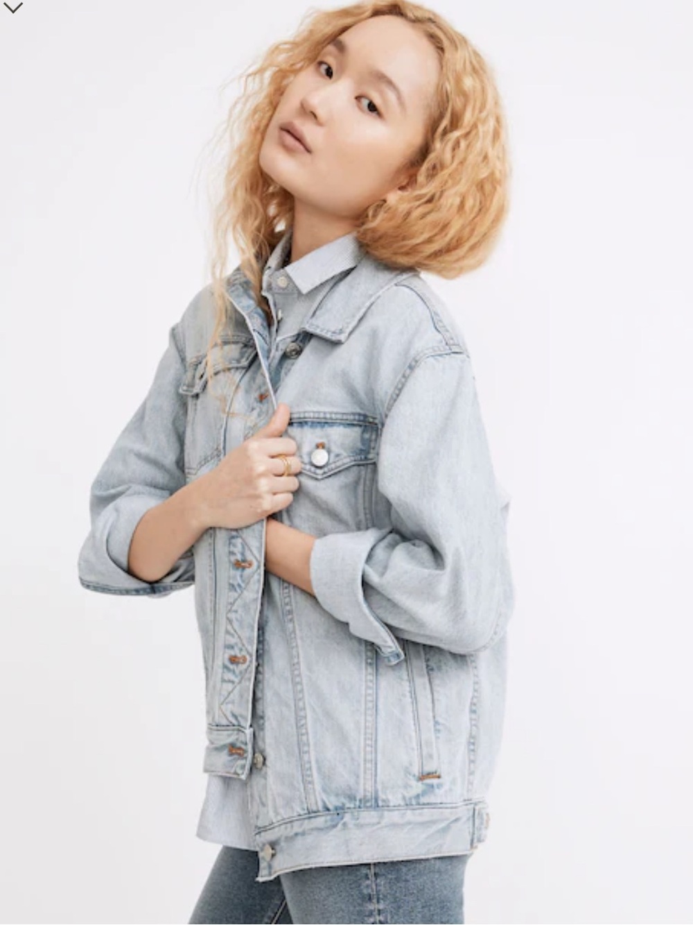 Madewell Oversized Trucker Jacket Small